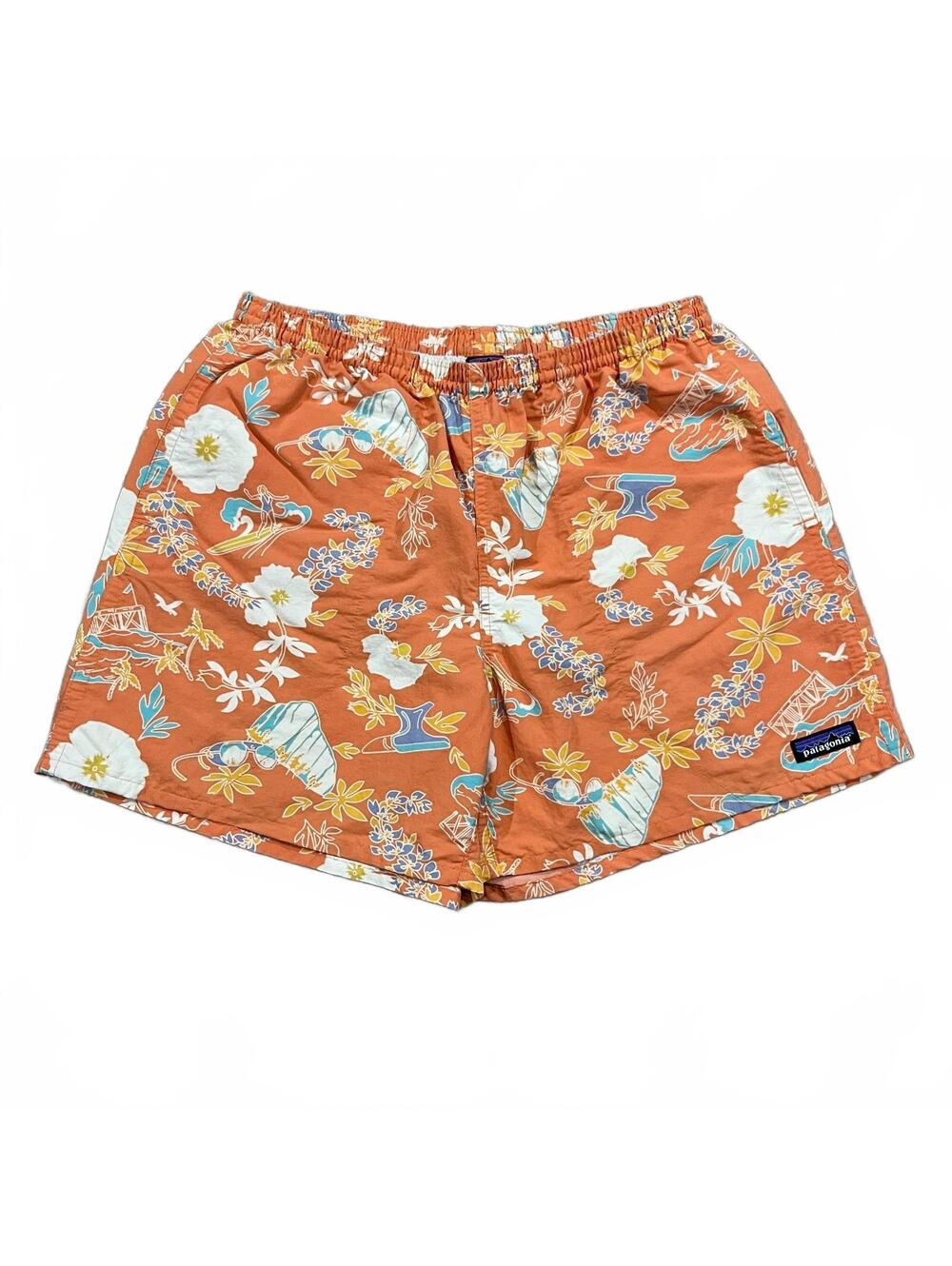 Patagonia Mens Baggies Shorts 5” Climb Hike Surf Orange Size Medium